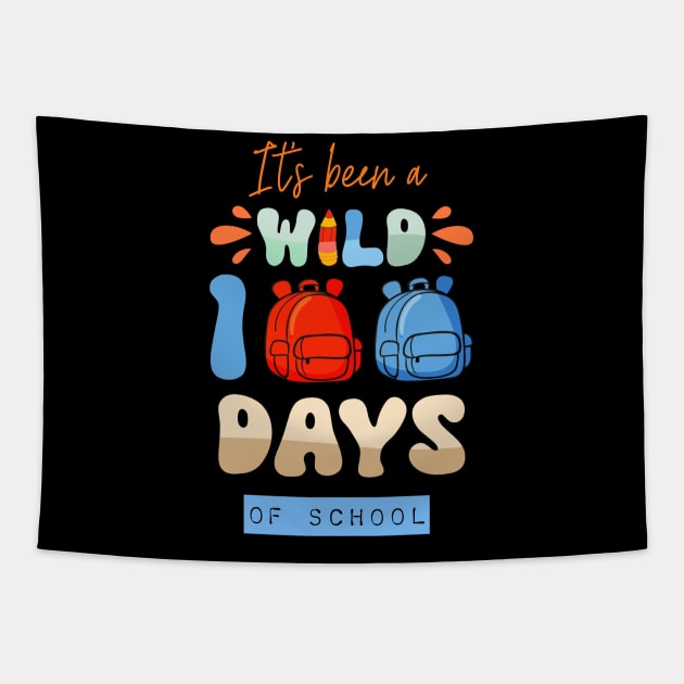 Colorful 100th Day Of School Tapestry by Yourfavshop600