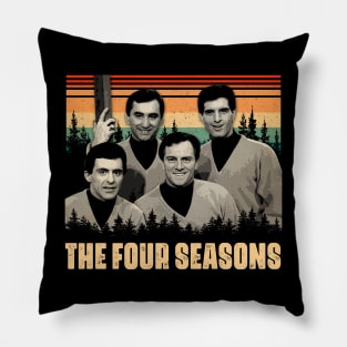 Legendary Doo-Wop Vibes The Seasons Pillow