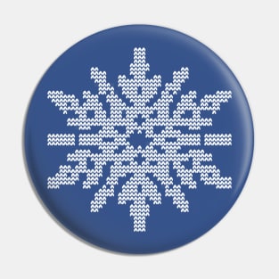 Snowflake Christmas Sweater Pin