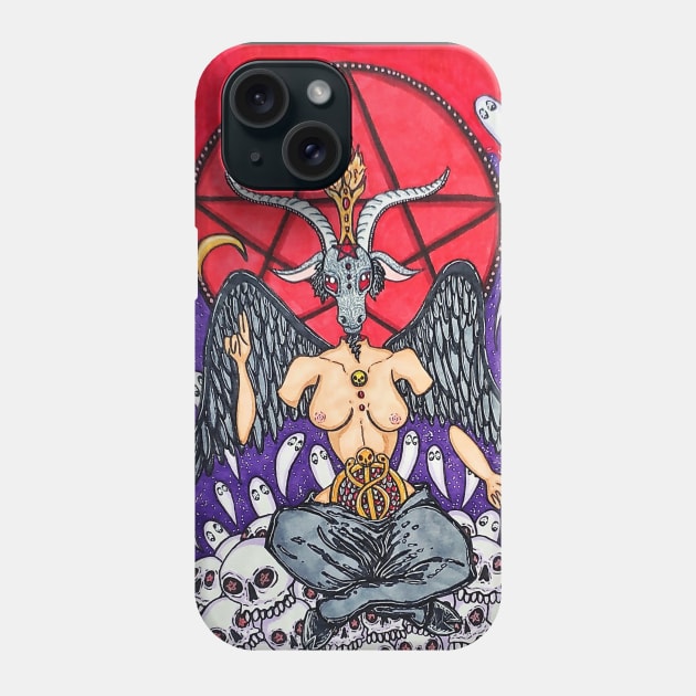 Baphomet Phone Case by nannonthehermit
