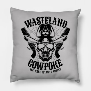 Wasteland Cowpoke Nuclear Fallout Ghoul Cowboy Skull Pillow