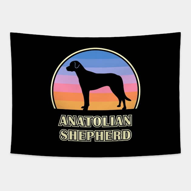 Anatolian Shepherd Vintage Sunset Dog Tapestry by millersye