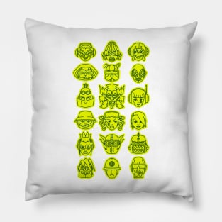 Jet Set Radio Cast (green) Pillow