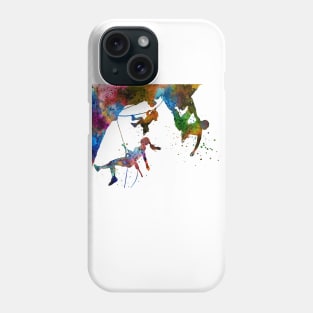 Rock climbing family Phone Case