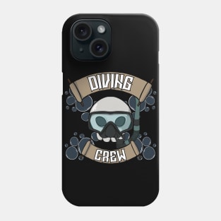 Diving crew Jolly Roger pirate flag Phone Case