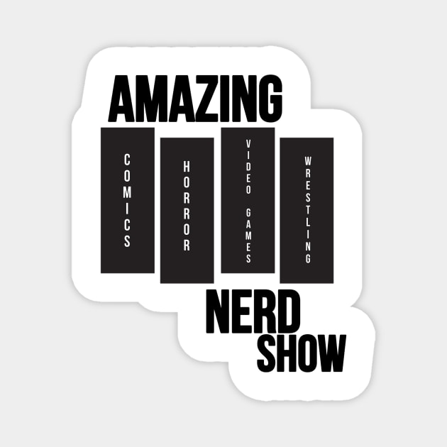 Amazing Nerd Show Black Flag Logo Magnet by The Amazing Nerd Show 