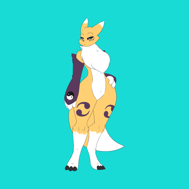 Renamon Digimon by Dewwydarts