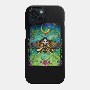 Deathshead Moth Design by Lorna Laine Phone Case