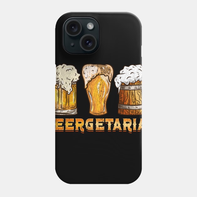 Beergetarian graphic for a Craft Beer Lover Phone Case by biNutz