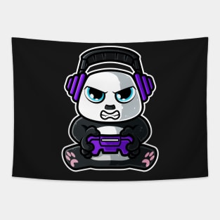 Video Games Nerd Giant Panda Bear Gaming - Gamer Gift design Tapestry