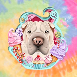 A Shar Pei in the ice cream T-Shirt