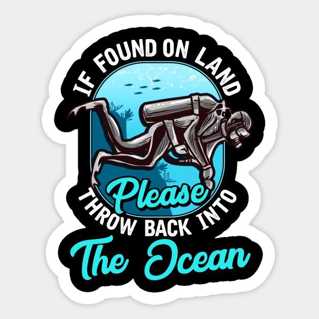Diver Funny Scuba Diving - Scuba Diving - Sticker | TeePublic Diver Funny Scuba Diving - Scuba Diving - Sticker | TeePublic