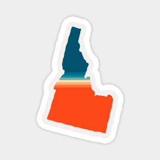 Idaho State Retro Map Magnet