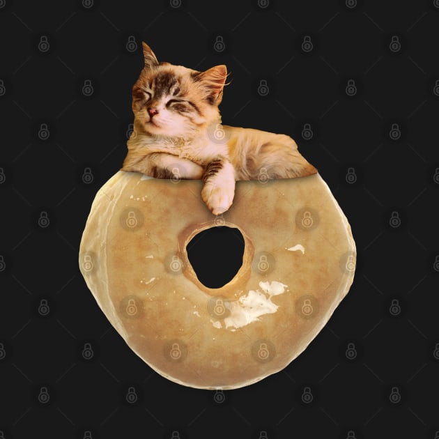 Cat Donut Kitten Doughnut Kids Kitty Sweets Glaze Meow Pillow Shirt by Shirtsurf