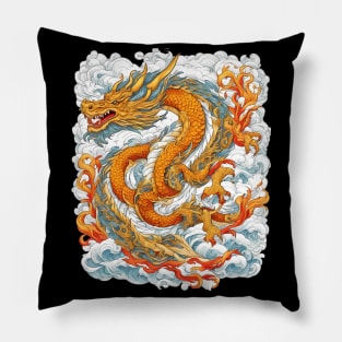 Dragon Carving Pillow