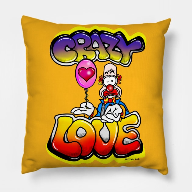 Crazy Love Pillow by Neecko