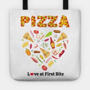 pizza is my valentine! Pizza Addicted, Vegetables, Mushroom, Tomato, Onion, Bell Pepper Unique Set Designs Value Pack Tote