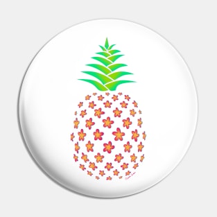 Plumeria Pineapple Pin