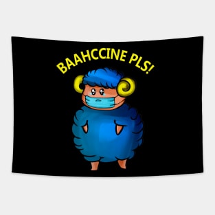 Sad Sheep Looking For Vaccine Tapestry