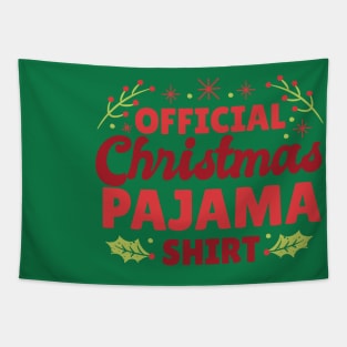 official christmas pajama shirt Tapestry