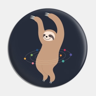 Sloth Galaxy Pin