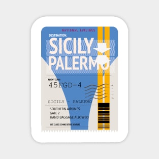 Sicily Palermo plane ticket Magnet