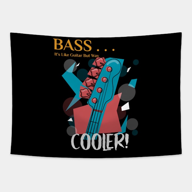 A Bass is way cooler Tapestry by John Byrne