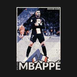 Mbappe - Street Art - Soccer Icons T-Shirt