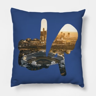 LA Hands, Dodger Stadium v3 Pillow