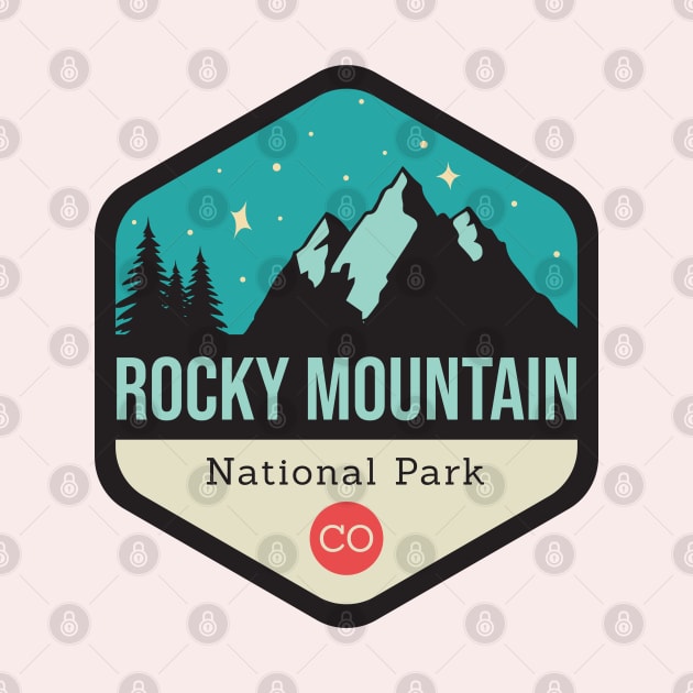 Rocky Mountains Park Badge by CloudWalkerDesigns