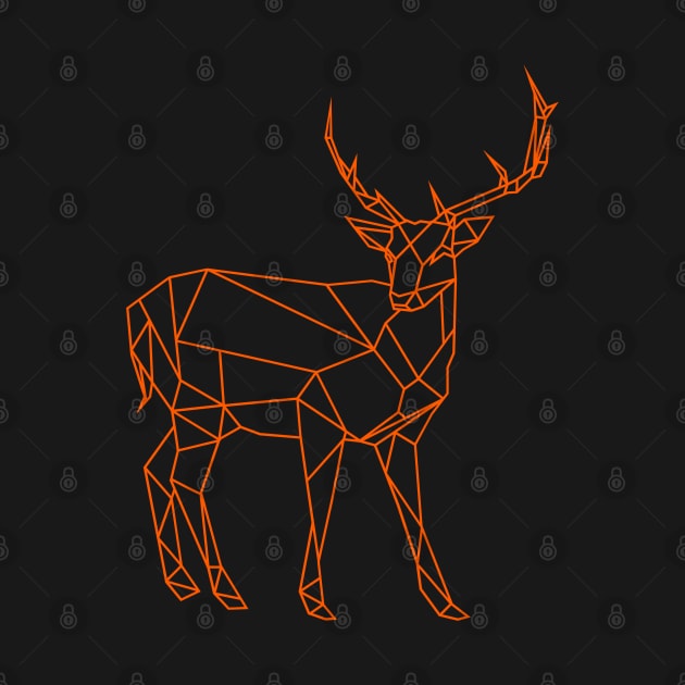 stag outline design by artistic-much