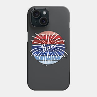 Boom Fireworks Red White And Blue Sunset Phone Case
