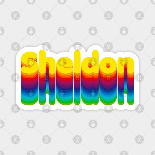 Rainbow Layers Sheldon Name Label Rainbow Layers Sheldon Name Label