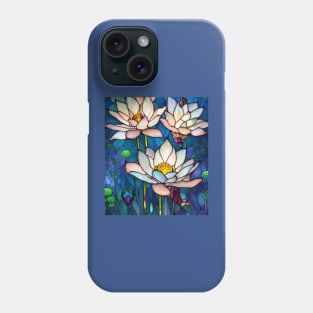 Stained Glass Lotus Flowers Phone Case