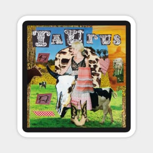 Taurus collage Magnet