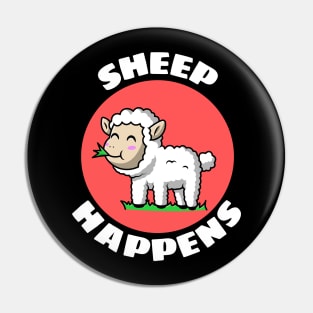 Sheep Happens | Sheep Pun Pin