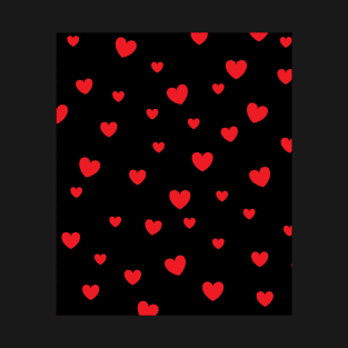 red heart design valentine day T-Shirt