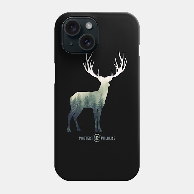 Protect Wildlife - Nature - Deer Silhouette Phone Case by JTYDesigns