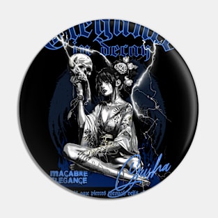 Geisha and skull 6610 Pin