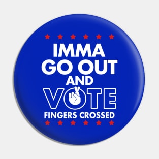 Presidential Election 2024 Vote Register and Vote Democrat Republican Independent Political Meme Pin