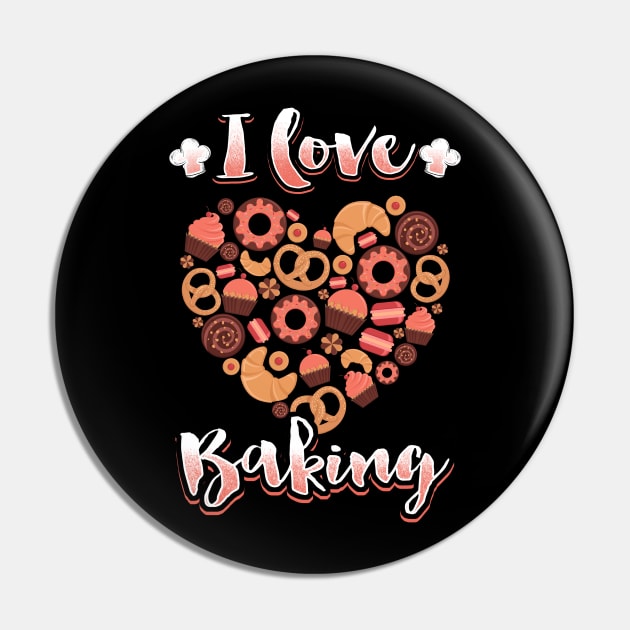 Baking Heart Baker Love Pin by savariya