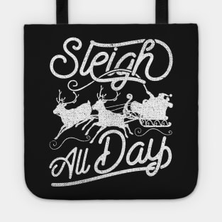 Sleigh All Day Santa Claus Reindeer Tote