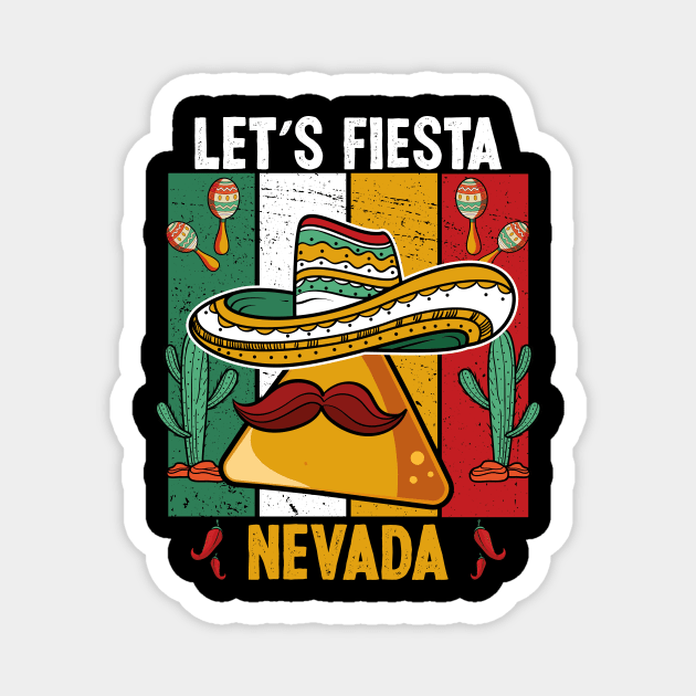 Lets Fiesta Cinco de Mayo 2024 Celebration Nevada Fiesta Magnet by ANAREL