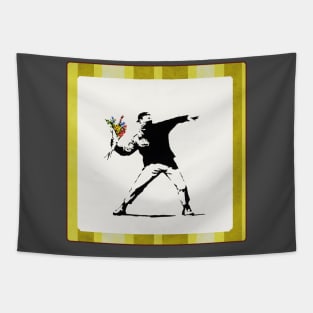 Love Is In The Air or Rage, the Flower Thrower Tapestry