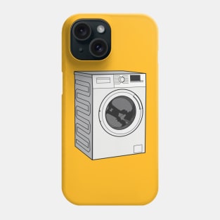 Washing machine cartoon illustration Phone Case