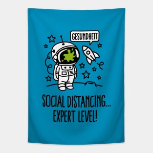 Gesundheit, Social distancing Expert level Corona quarantined Tapestry