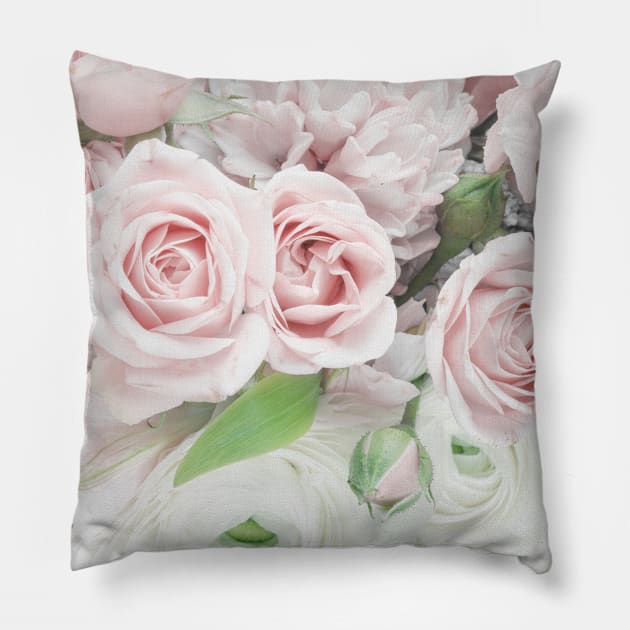 Romantic Floral Print Pillow by NewburyBoutique