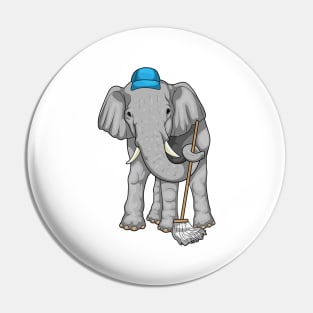 Elephant Cleaner Mop Pin