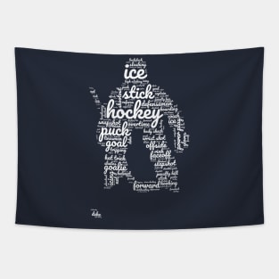 Hockey Word Cloud Tapestry