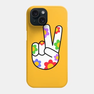 Floral Peace Sign Phone Case